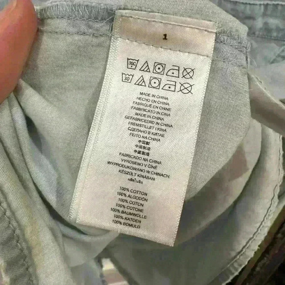 Michael Kors denim shirt sz L - Picture 5 of 6